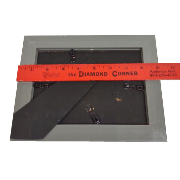 Satin Silver Toned Beveled Chrome Picture Frame 5x7 Photo Frame w Stand or Hang - Picture 6 of 11